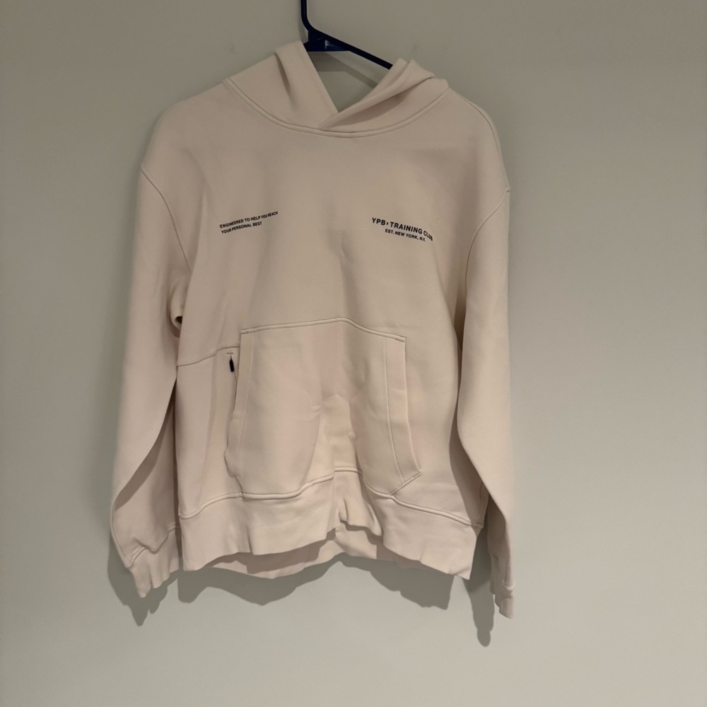 Abercrombie & Fitch Cream Athletic Hoodie Size Small Like New